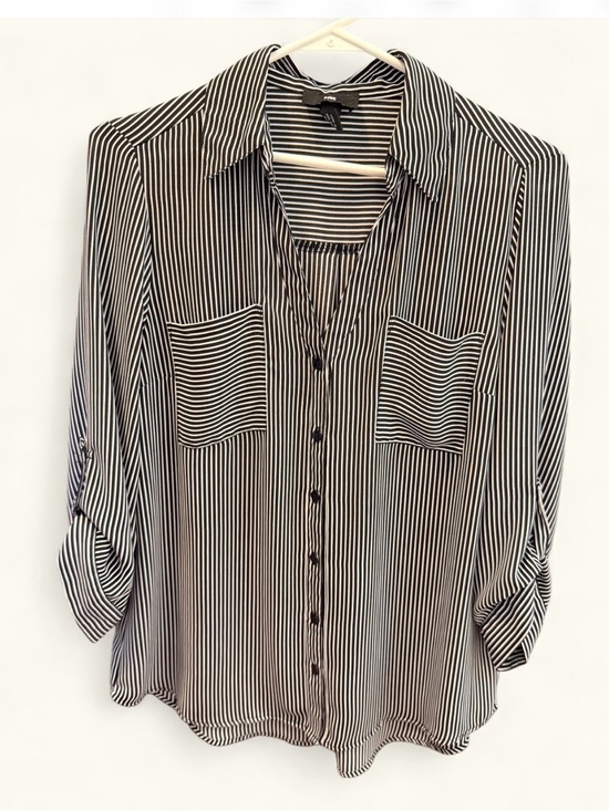 Iz Byer Tops - IZ Byer button down stripe blouse